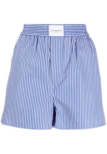 Alexander Wang Gestreifte Shorts - Blau