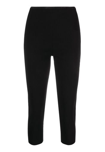 Alexander Wang logo-embellished waistband leggings - Schwarz