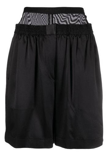 Alexander Wang layered silk shorts - Schwarz