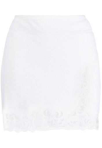 Alexander Wang corded-lace high-waist skirt - Weiß