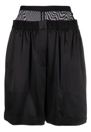 Alexander Wang layered silk shorts - Schwarz