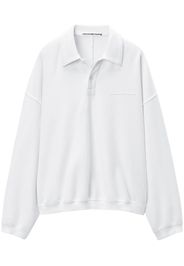 Alexander Wang Poloshirt mit Logo-Prägung - Weiß
