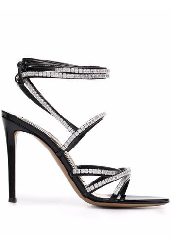 Alexandre Vauthier crystal-embellished strap sandals - Schwarz