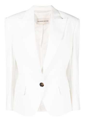 Alexandre Vauthier Einreihiger Blazer - Weiß