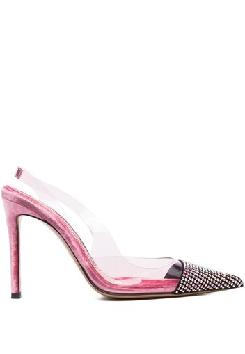 Alexandre Vauthier rhinestone-embellished slingback pmps - Rosa