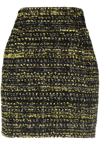 Alexandre Vauthier bouclé high-waisted skirt - Schwarz