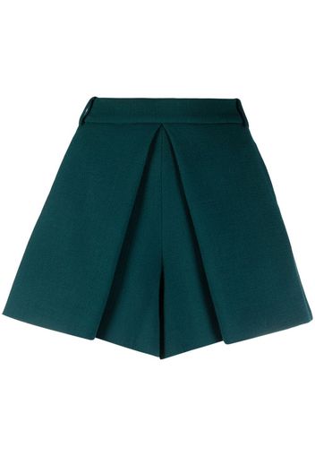 Alexandre Vauthier tailored pleated high-waisted shorts - Grün