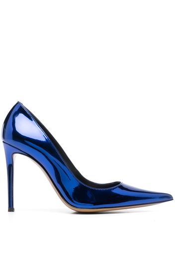 Alexandre Vauthier Pumps aus Lackleder - Blau