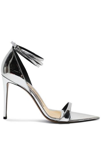 Alexandre Vauthier metallic-leather sandals - Silber