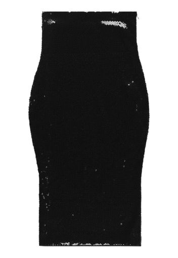 Alexandre Vauthier sequin-embellished midi skirt - Schwarz