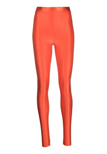 Alexandre Vauthier high-waisted jersey leggings - Rot