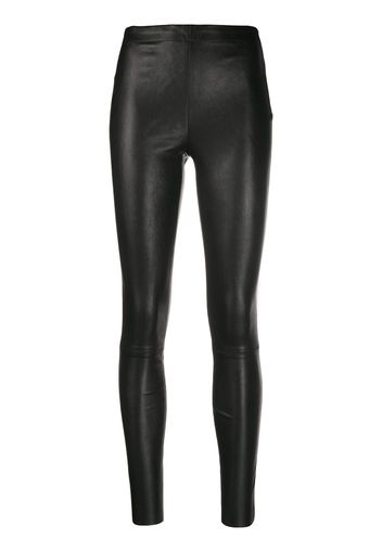 Alice+Olivia Leggings aus Lammleder - Schwarz