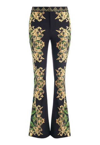 Alice+Olivia Olivia embroidered bootcut trousers - Grün