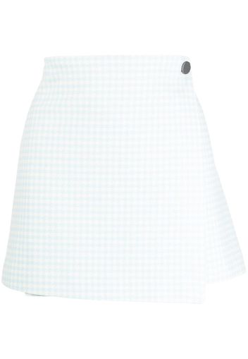 alice + olivia check-print skirt - Blau