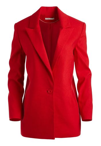 alice + olivia Johanna linen-blend blazer - Rot