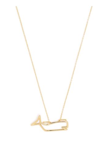 Aliita 9kt yellow gold Tiburón pendant necklace