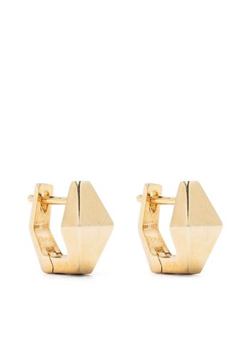 Aliita 9kt yellow gold Deco Rombo Mini P earrings