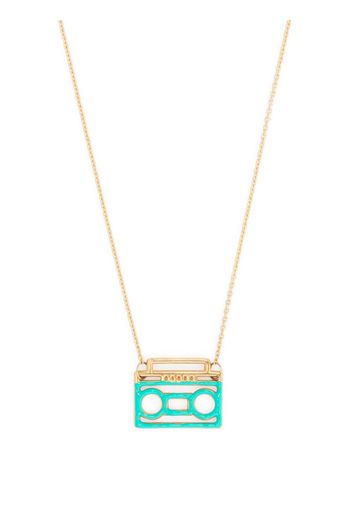 Aliita 9kt yellow gold Estereo pendant necklace