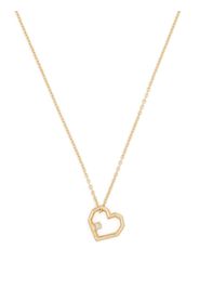 Aliita mini heart rhinestone necklace - Gelb