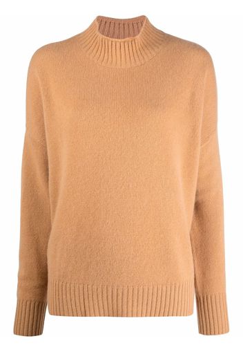 Allude Kaschmirpullover mit Stehkragen - Nude