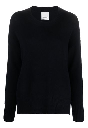 Allude drop-shoulder ribbed jumper - Blau