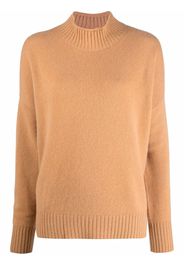 Allude Kaschmirpullover mit Stehkragen - Nude