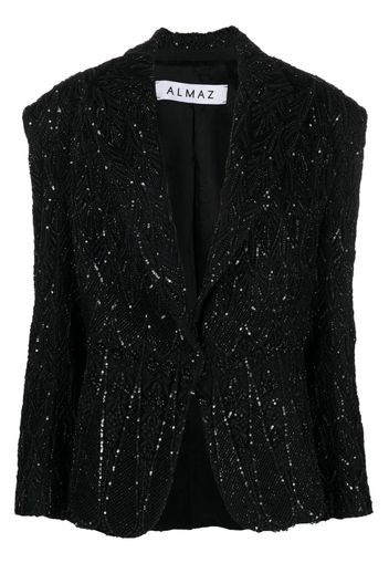 Almaz Spotlight single-breasted blazer - BLACK