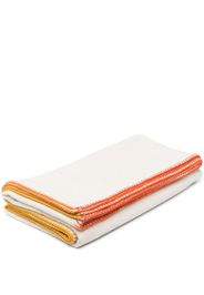 alonpi cashmere contrast-stitching blanket - Nude