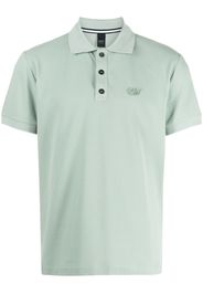 Alpha Tauri logo-appliqué piqué polo shirt - Grün