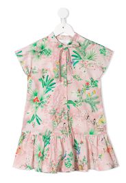 Alviero Martini Kids Kleid mit Blumen-Print - Rosa