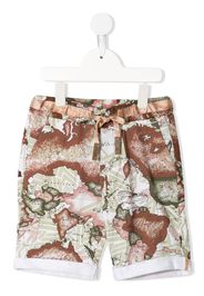 Alviero Martini Kids Joggingshorts mit Landkarten-Print - Grün