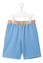 Alviero Martini Kids Shorts mit Landkarten-Print - Blau