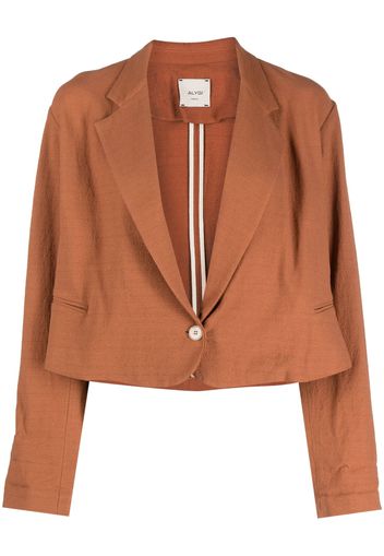 Alysi cropped single-breasted blazer - Orange