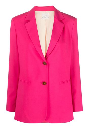 Alysi single-breasted virgin wool blazer - Rosa