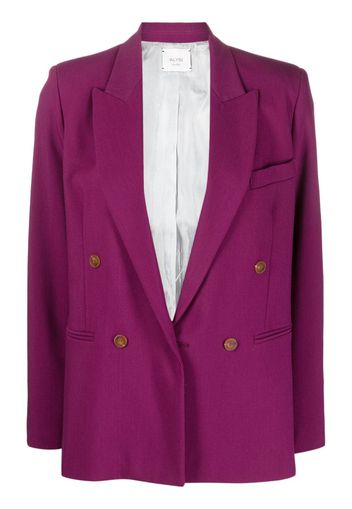 Alysi peak-lapels button-fastening blazer - Rosa