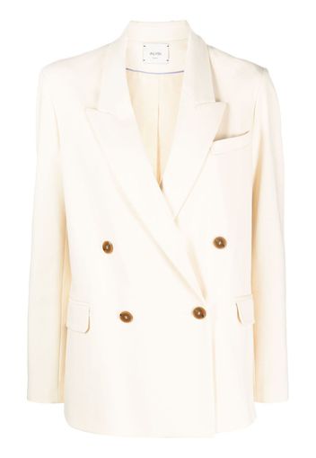 Alysi double-breasted peaked-lapels blazer - Nude