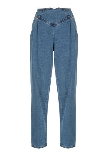 Amapô Tapered-Jeans mit hohem Bund - Blau