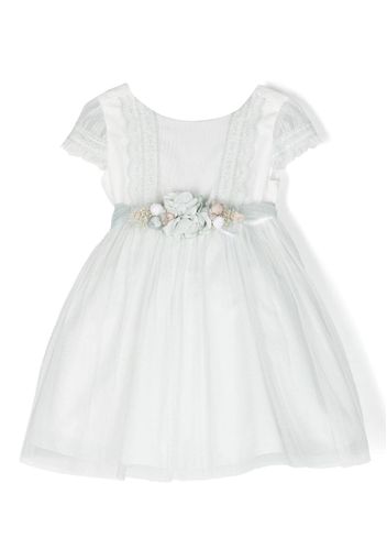 AMAYA floral-appliqué tulle dress - Grün