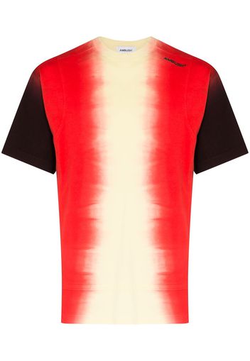 AMBUSH T-Shirt mit Batikmuster - Rot