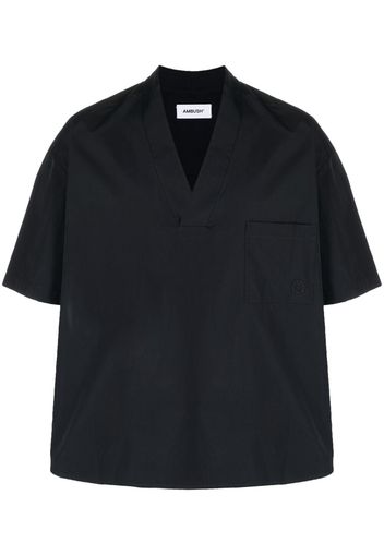 AMBUSH T-Shirt mit V-Ausschnitt - Schwarz