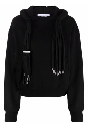 AMBUSH MULTICORD HOODIE BLACK BLACK - Schwarz