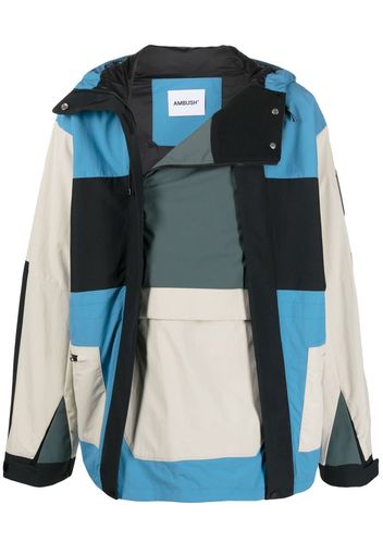 AMBUSH Kapuzenjacke in Colour-Block-Optik - Schwarz