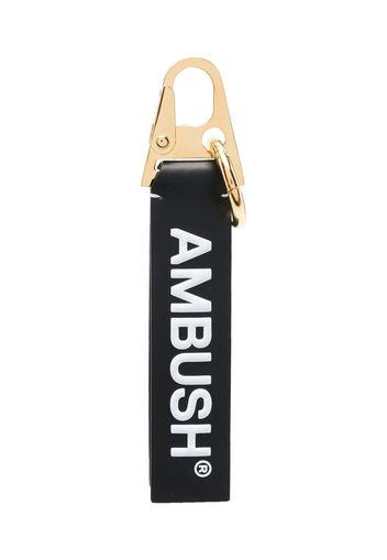 AMBUSH logo-print leather keyholder - Schwarz