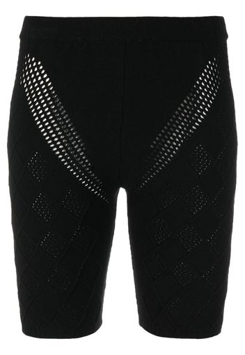 AMBUSH high-waisted knitted shorts - Schwarz