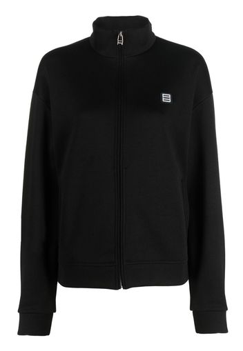 AMBUSH logo-patch zip-up sweatshirt - Schwarz