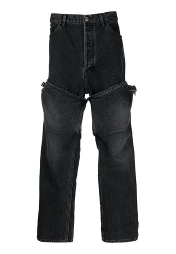 AMBUSH straight-leg denim jeans - Schwarz