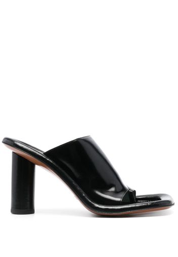 AMBUSH 95mm patent leather cushion mules - Schwarz