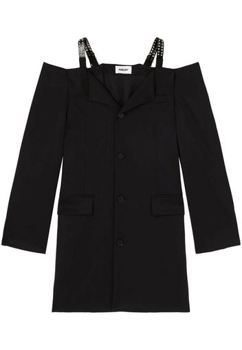 AMBUSH off-shoulder wool blazer - Schwarz