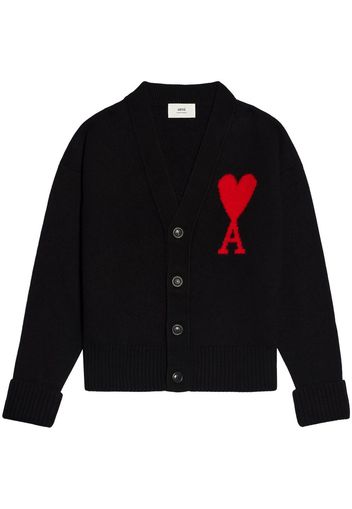 AMI Paris Ami de Coeur cardigan - Schwarz