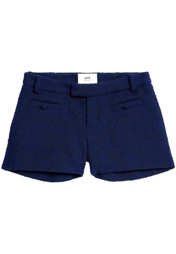 AMI Paris Klassische Tweed-Shorts - Blau